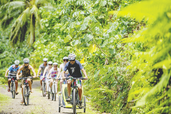 Cook Islands Fahrrad Maori Kultur 